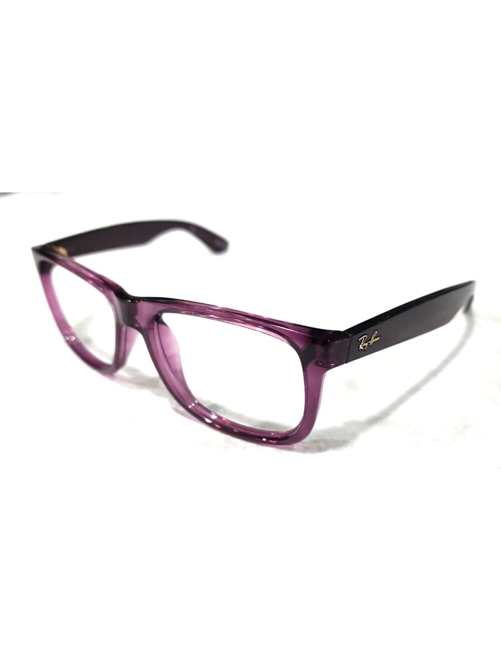 Ray Ban RB4165 6595/14 Justin *Broken Purple Square Sunglasses Frame 54-16 145